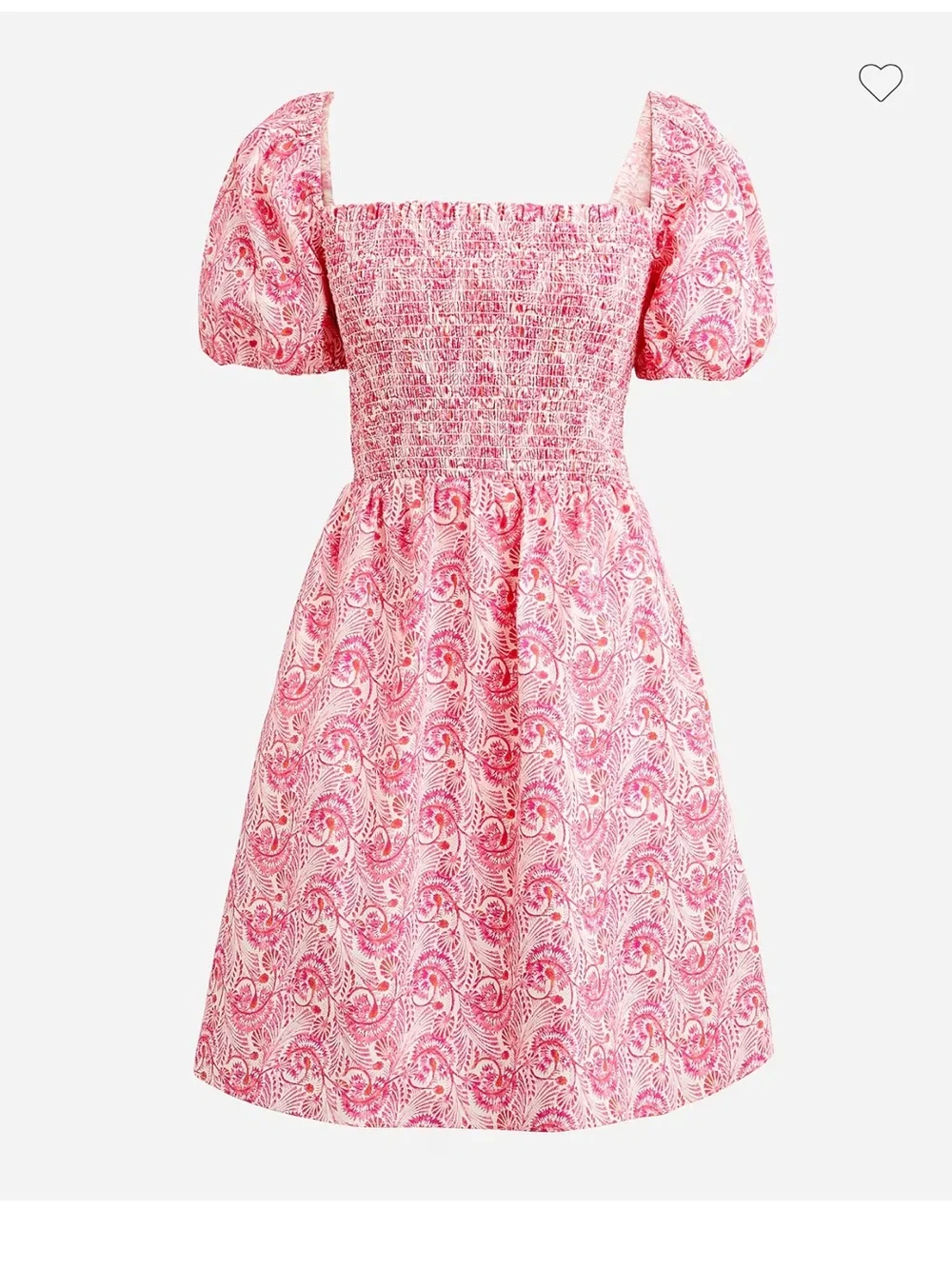 J. Crew smocked mini dress